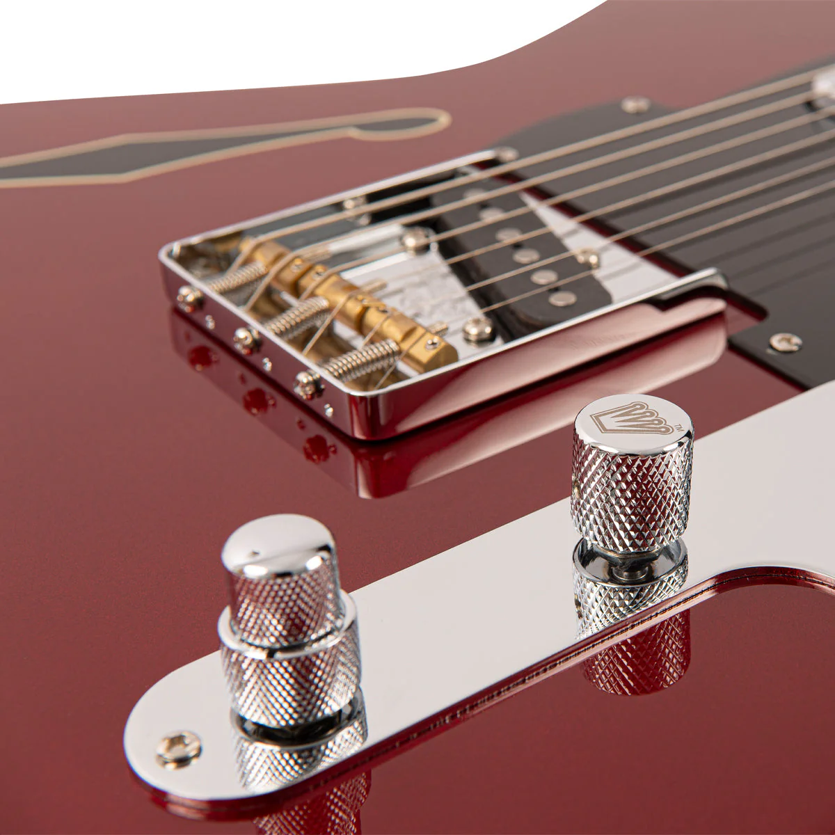 Fret-King Country Squire Stealth ~ Candy Apple Red - Image 8