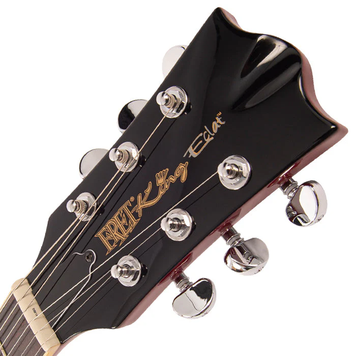 Fret-King Eclat Custom ~ Flamed Cherry Sunburst - Image 13