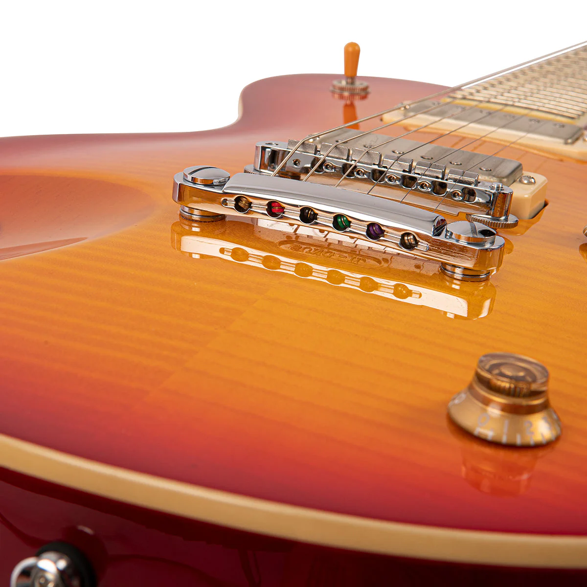 Fret-King Eclat Custom ~ Flamed Cherry Sunburst - Image 8