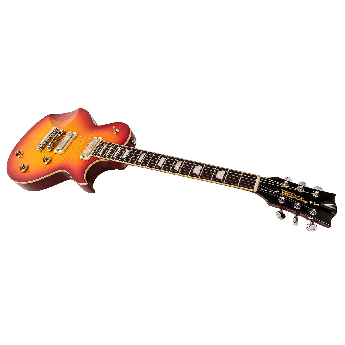 Fret-King Eclat Custom ~ Flamed Cherry Sunburst - Image 9
