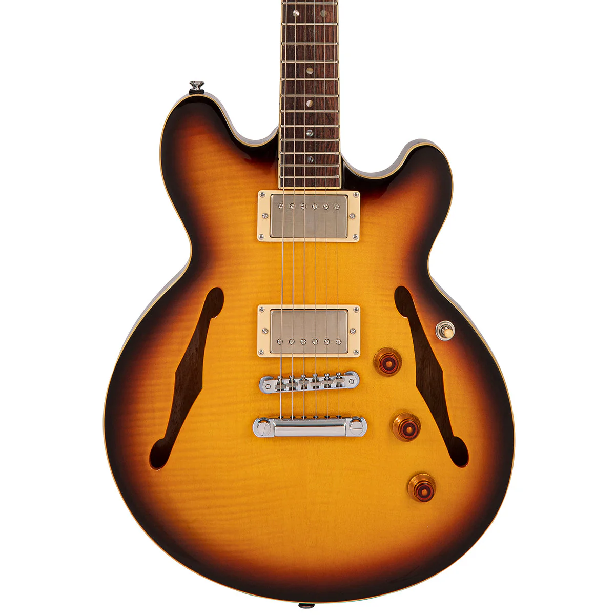 Fret-King Elise Custom ~ Tobacco Sunburst - Image 4