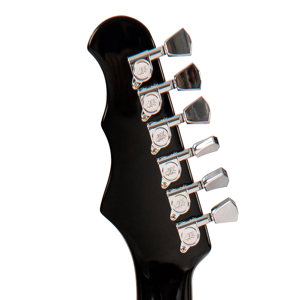 Fret-King Elise Custom with vintage style Vibrato ~ Gloss Black - Image 7