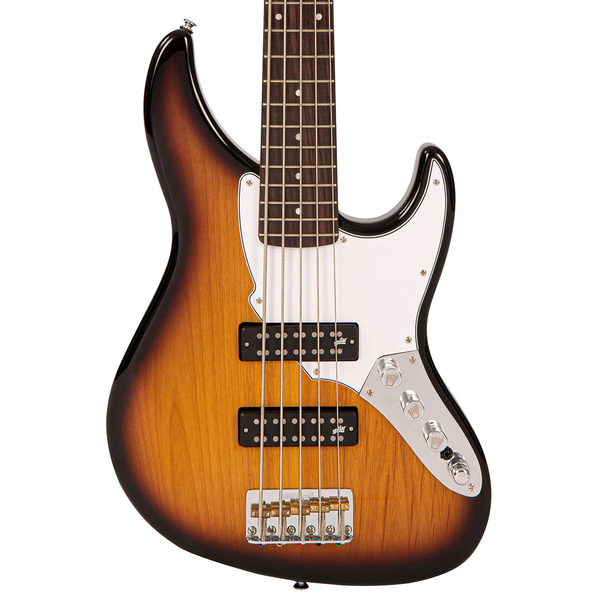 Fret-King Perception Custom 5 String Bass ~ Original Classic Burst - Image 4