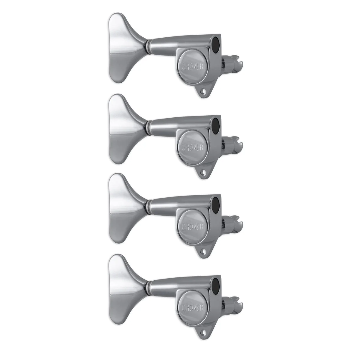 Grover Mini Bass Machineheads ~ 4 in-line ~ Chrome Left Hand - Image 2