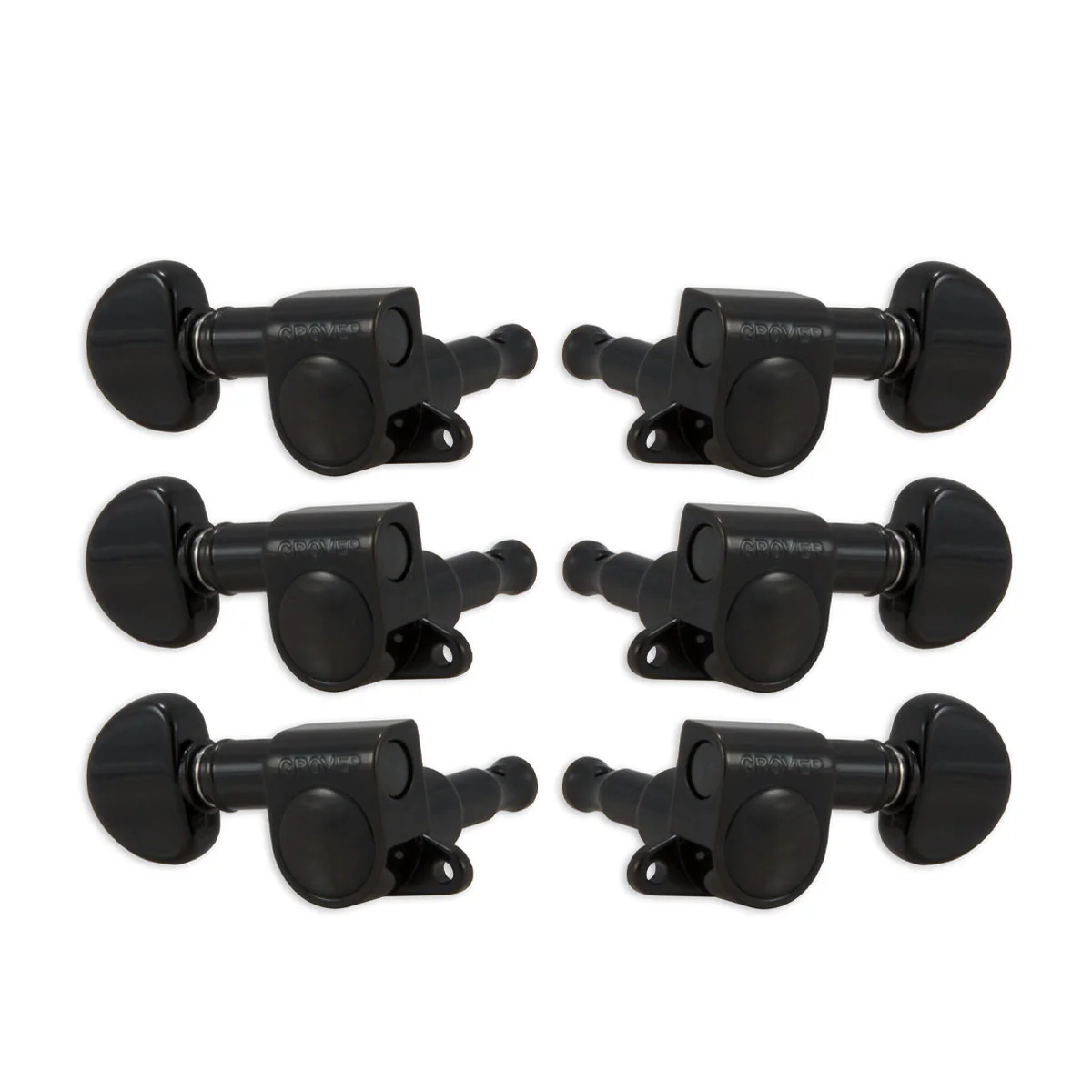 Grover Mini Romatics Machineheads ~ 3+3 ~ Black Chrome - Image 2