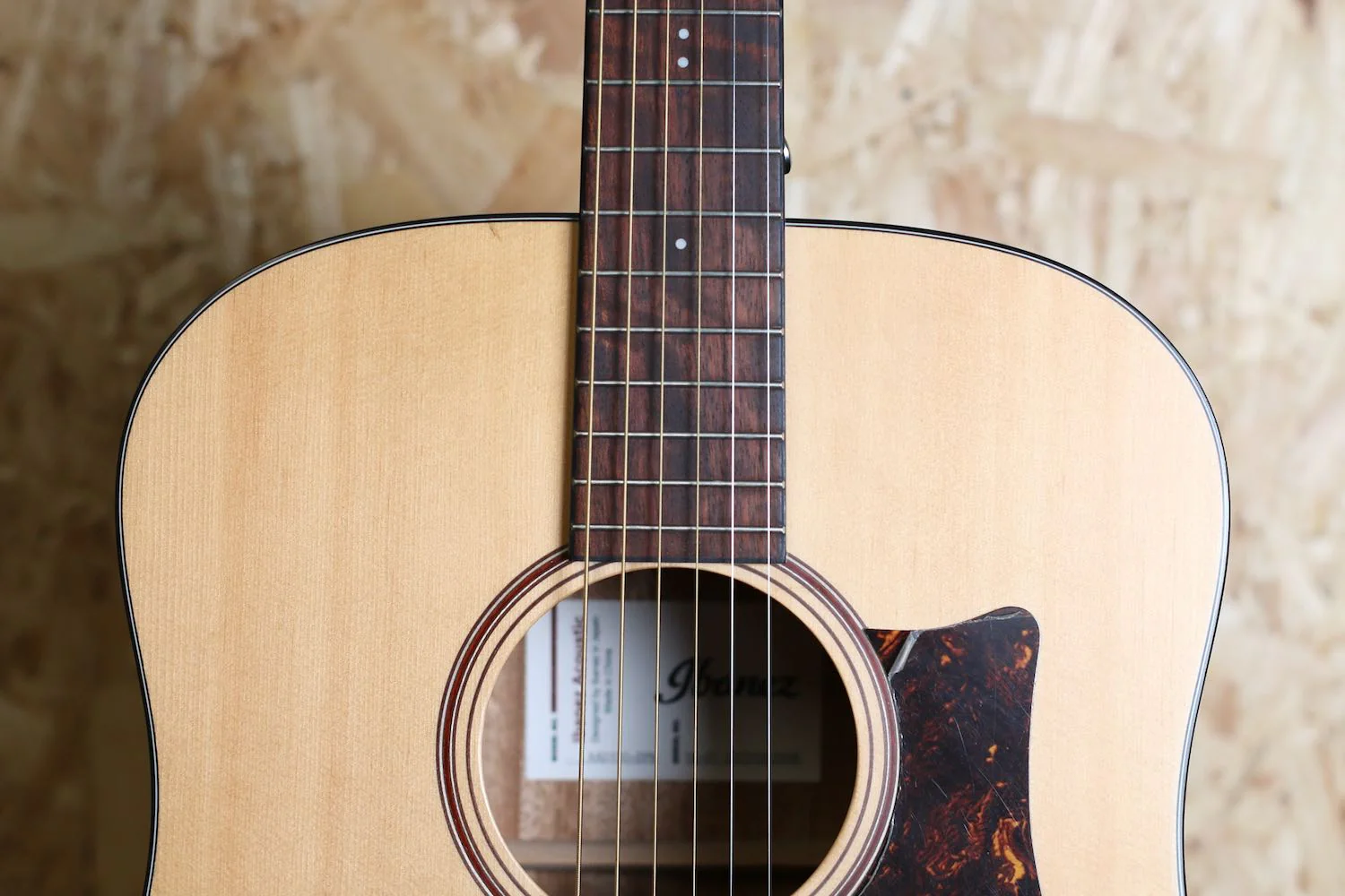 Ibanez AAD100 Solid Top Acoustic Dreadnought Guitar - Pre-owned - Image 5