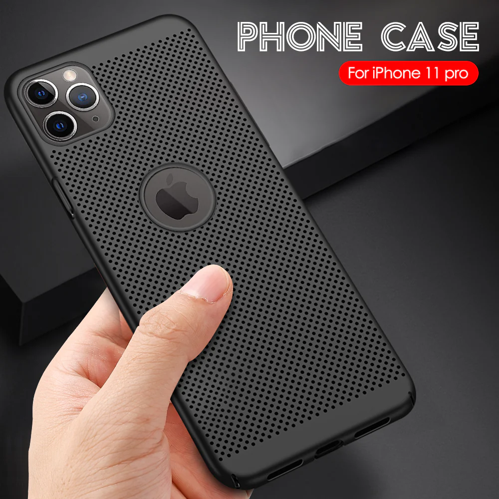 iPhone 11 Pro Case Thin Body | Comfortable Feel | Breathable - Black - Image 4