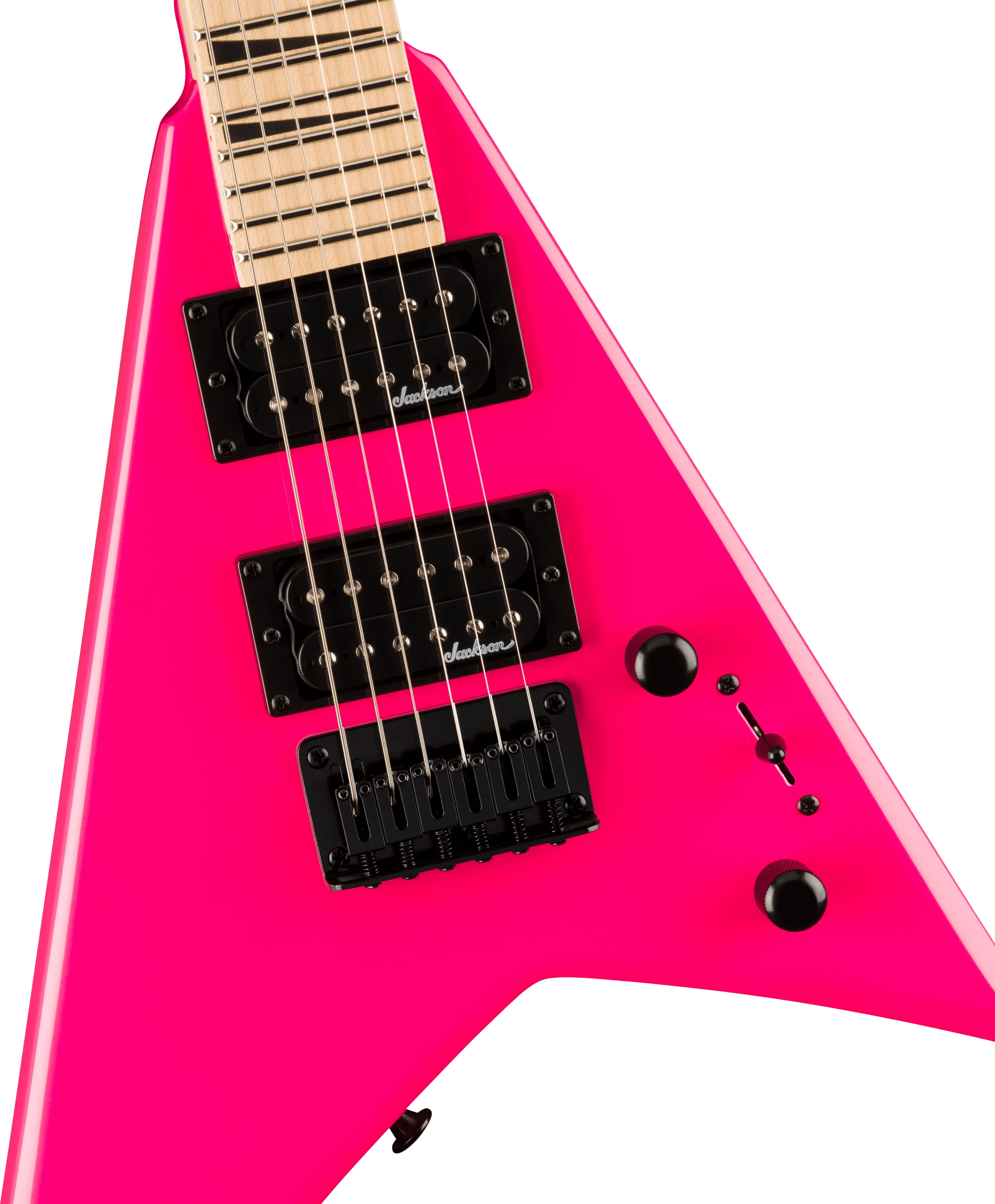 Jackson JS Series Rhoads Minion JS1X, Maple Fingerboard, Neon Pink - Image 3