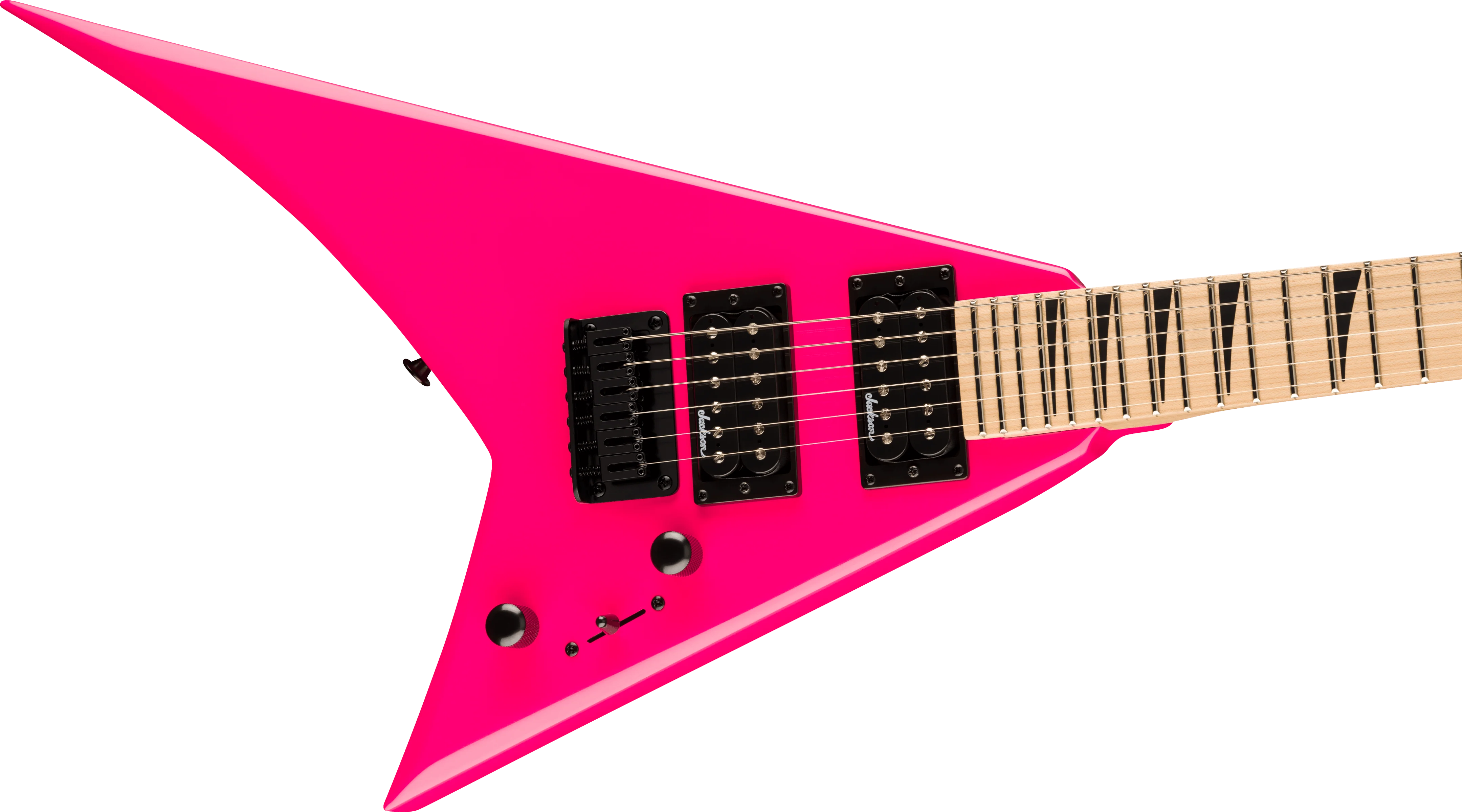 Jackson JS Series Rhoads Minion JS1X, Maple Fingerboard, Neon Pink - Image 4