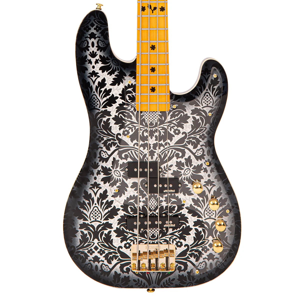 Joe Doe 'Lutetia' Bass Guitar by Vintage ~ Blackburst with Case - Image 4