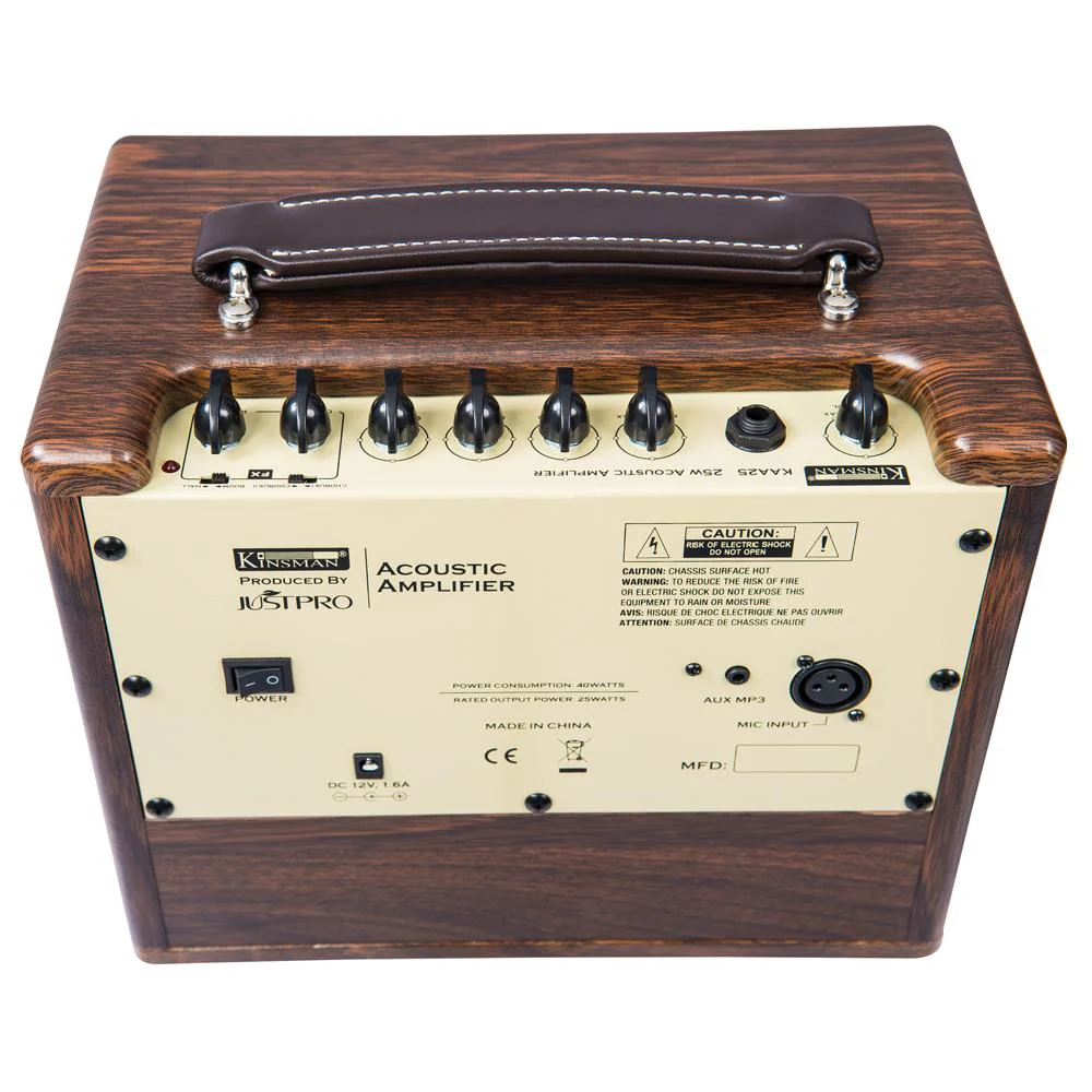 Kinsman 25w Acoustic Amp ~ Mains/Battery Power/Bluetooth® ~ Wood - Image 4