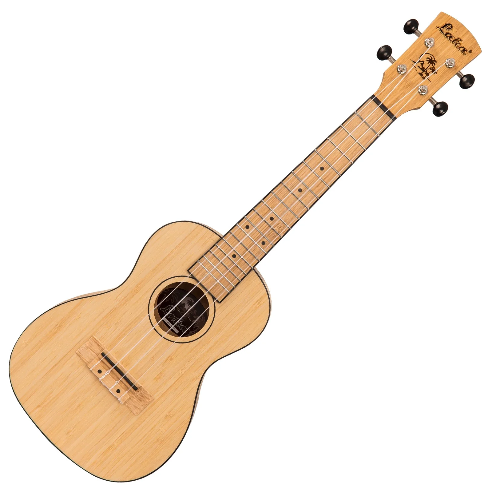 Laka Bamboo Series Ukulele & Carry Bag ~ Concert - Image 3