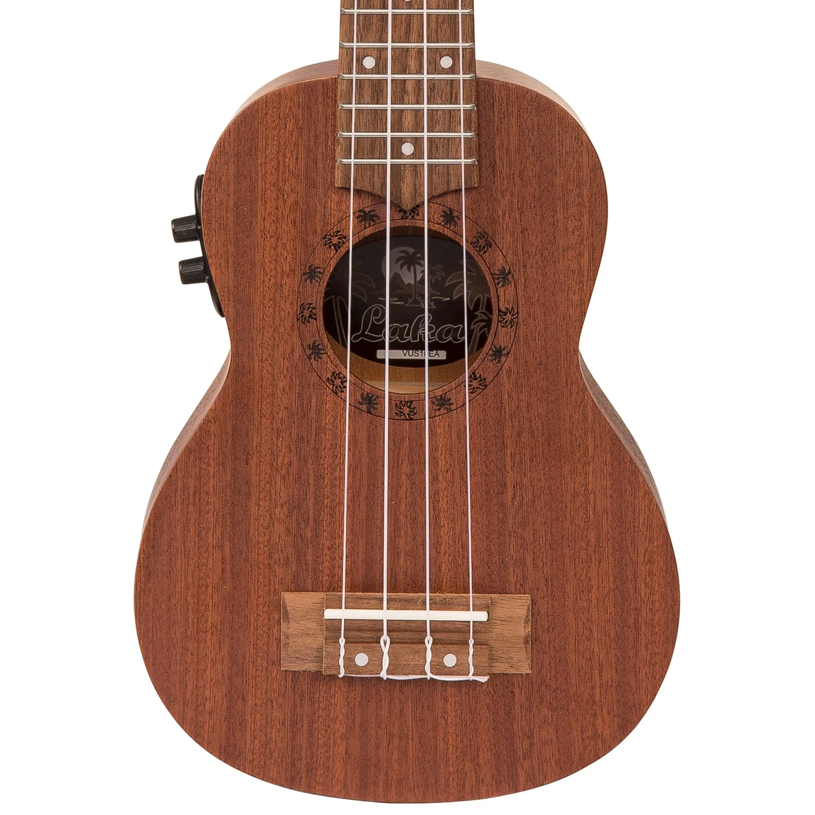 Laka Mahogany Series Electro-Acoustic Ukulele & Carry Bag ~ Soprano - Image 6