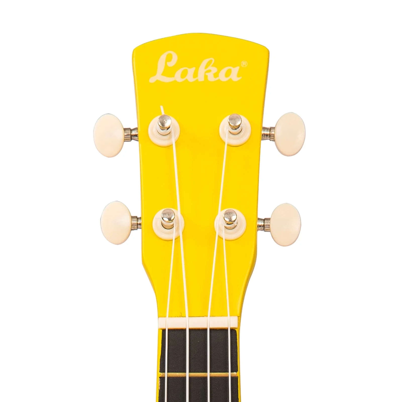 Laka Rainbow Series Soprano Ukulele & Carry Bag ~ Yellow - Image 6