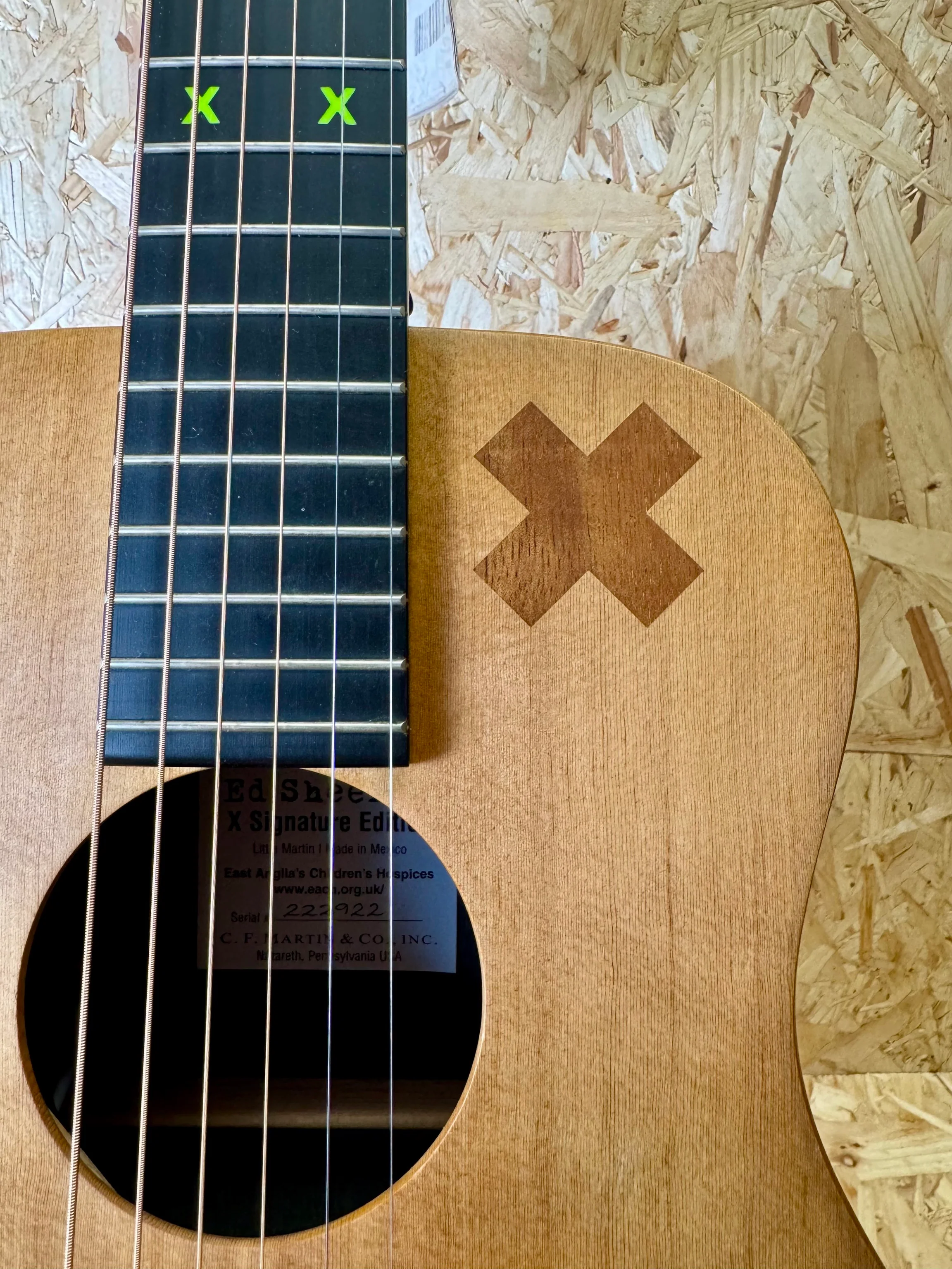 Martin LX1E Ed Sheeran X Edition Signature Electro-Acoustic Guitar in Natural - Pre-Owned - Image 4