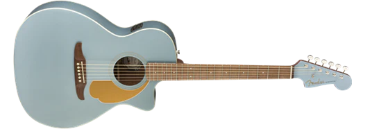 Fender Newporter Player, Acoustic Guitar Walnut Fingerboard, Ice Blue Satin - Image 5