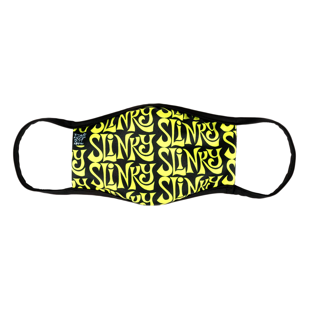 Official Ernie Ball Face Mask Green Slinky Logo - Adult