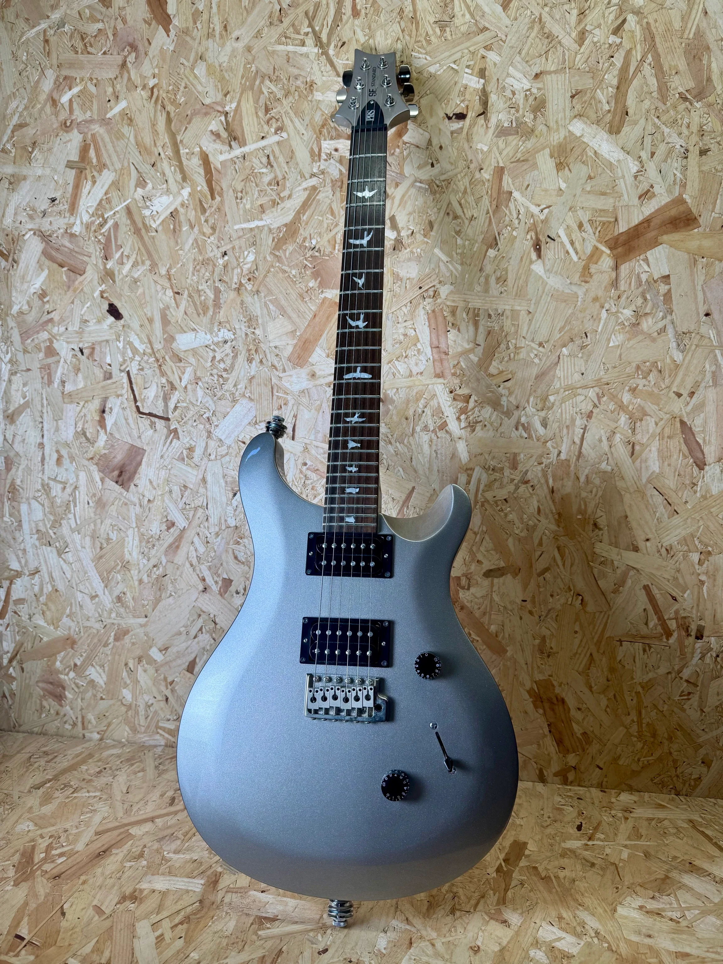 2014 PRS SE Standard 24 Metallic Silver w/Bag + Coil Split - Pre-Owned - Image 3