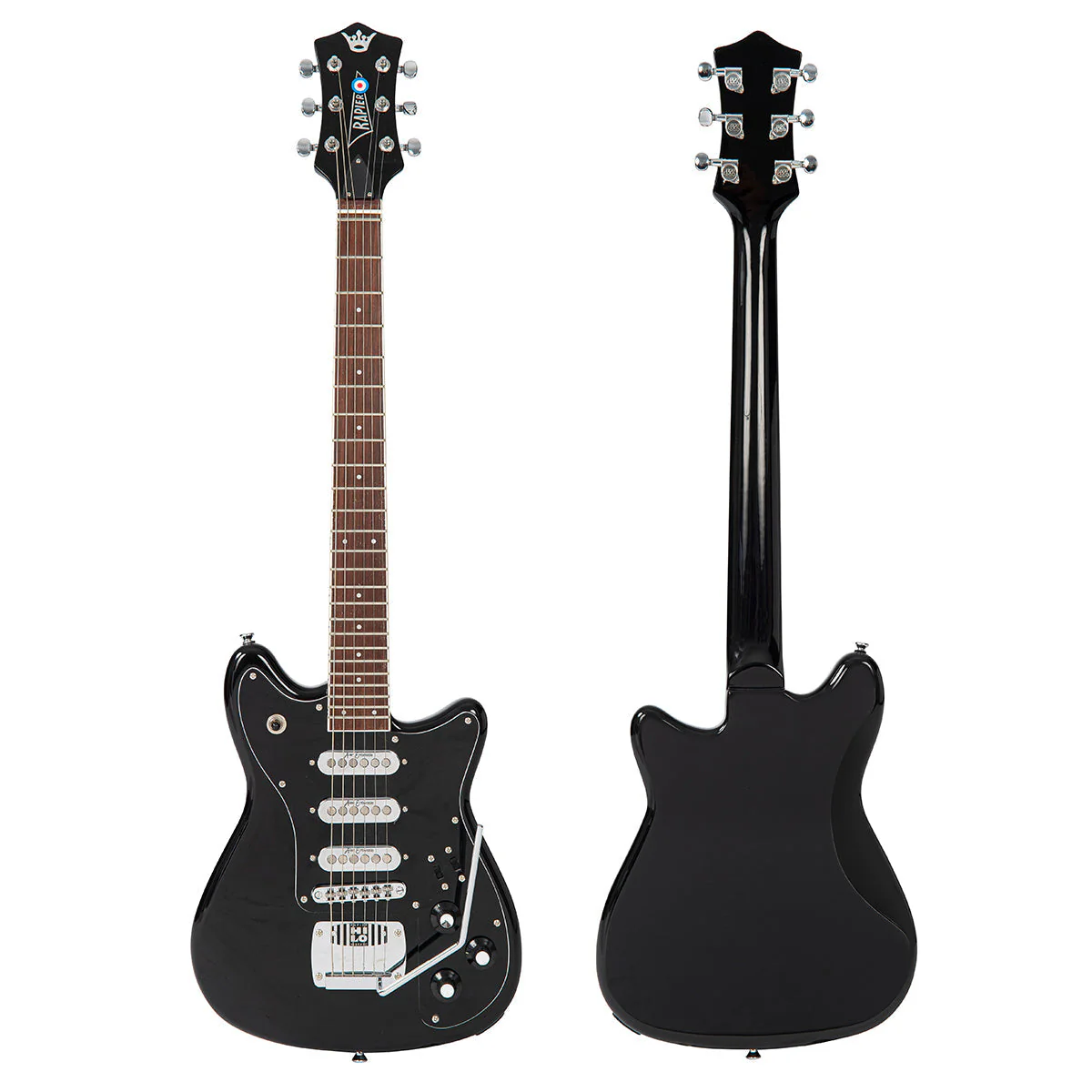 Rapier Mercury Electric Guitar ~ Gloss Black - Image 4