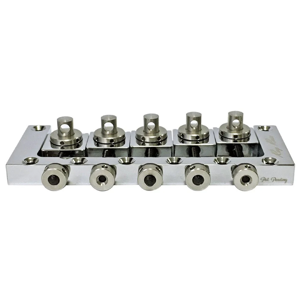 Ray Ross Saddle-Less Bass Bridge ~ 5 String / 17mm Black - Image 2