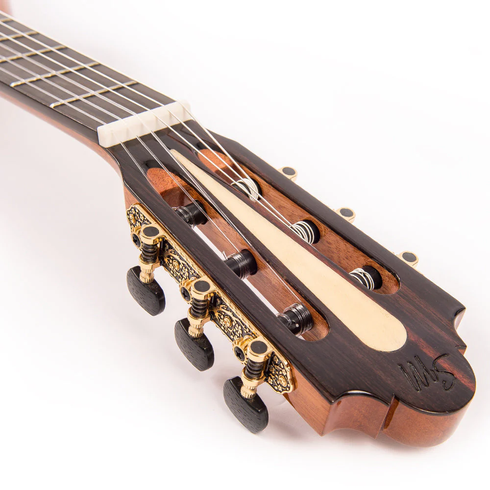 Santos Martinez Allegro Cutaway Electro-Classic Guitar ~ Natural High Gloss - Image 5