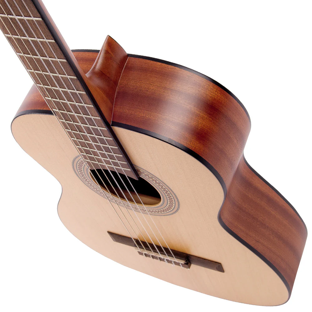 Santos Martinez Principante 3/4 Size Classic Guitar ~ Natural Open Pore - Image 6