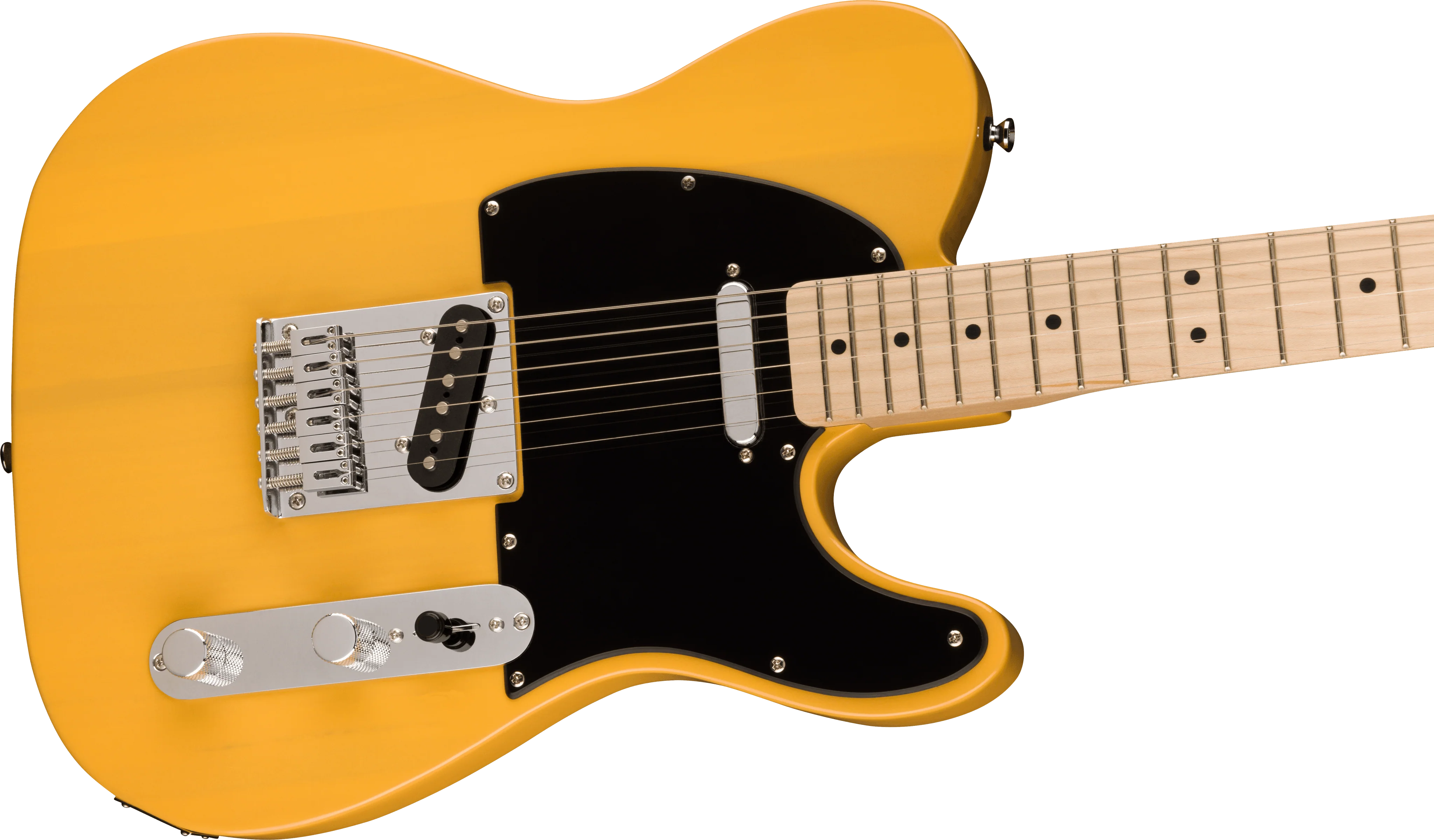 Squier Sonic™ Telecaster®, Maple Fingerboard, Black Pickguard, Butterscotch Blonde - Image 3