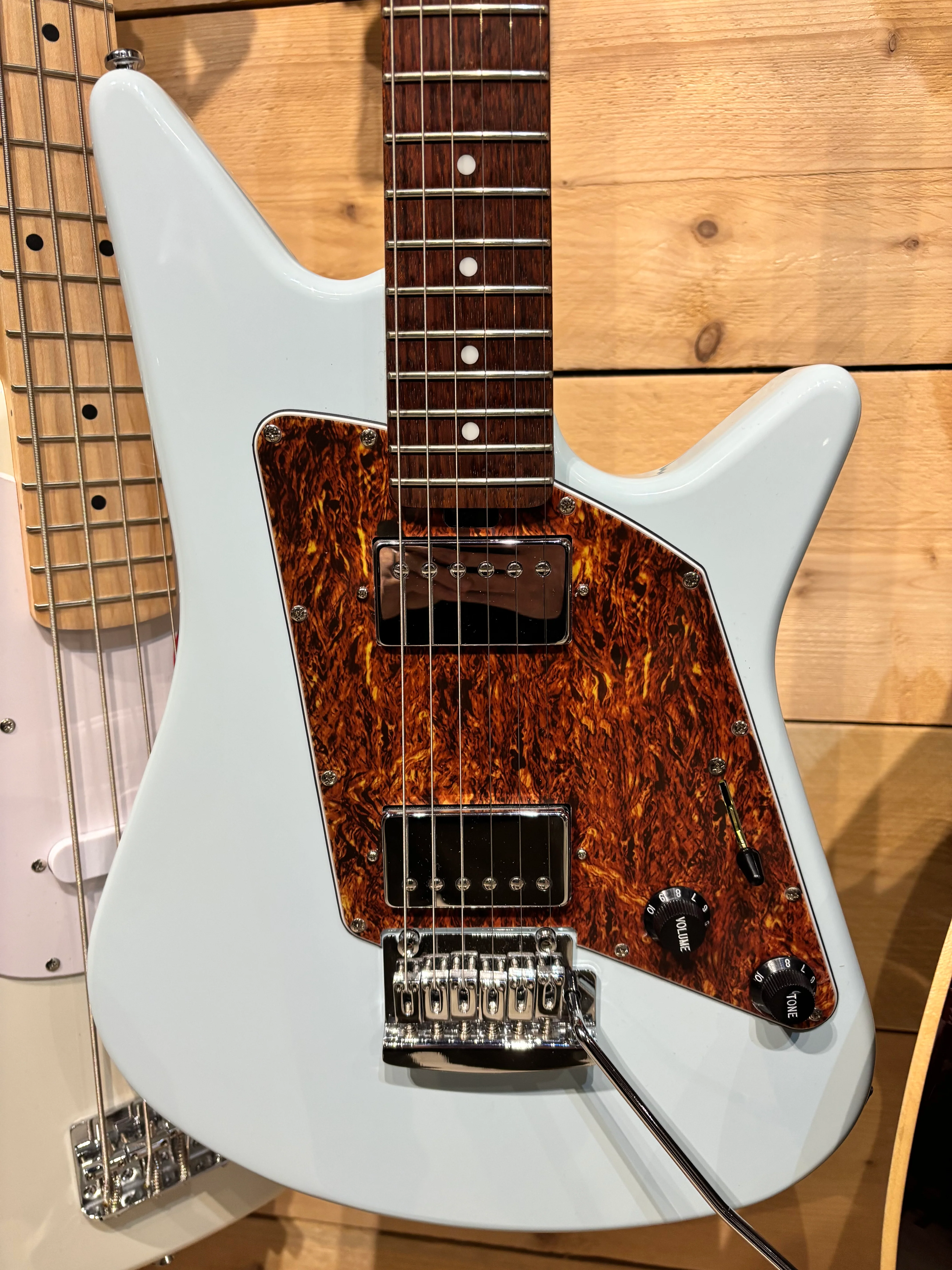 B-Stock Sterling by Music Man "Albert Lee" Signature Model Electric Guitar - Daphne Blue MN - Image 6