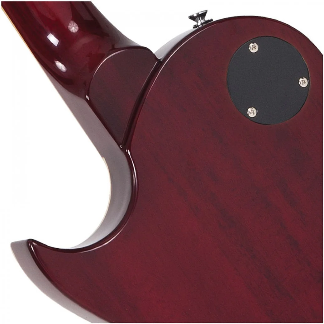 Vintage V100 Reissued Flamed Maple Electric Guitar - Cherry Sunburst *Setup Price - Image 4